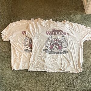 2 Gildan XL Hoopa Warriors Track & Field T-Shirts